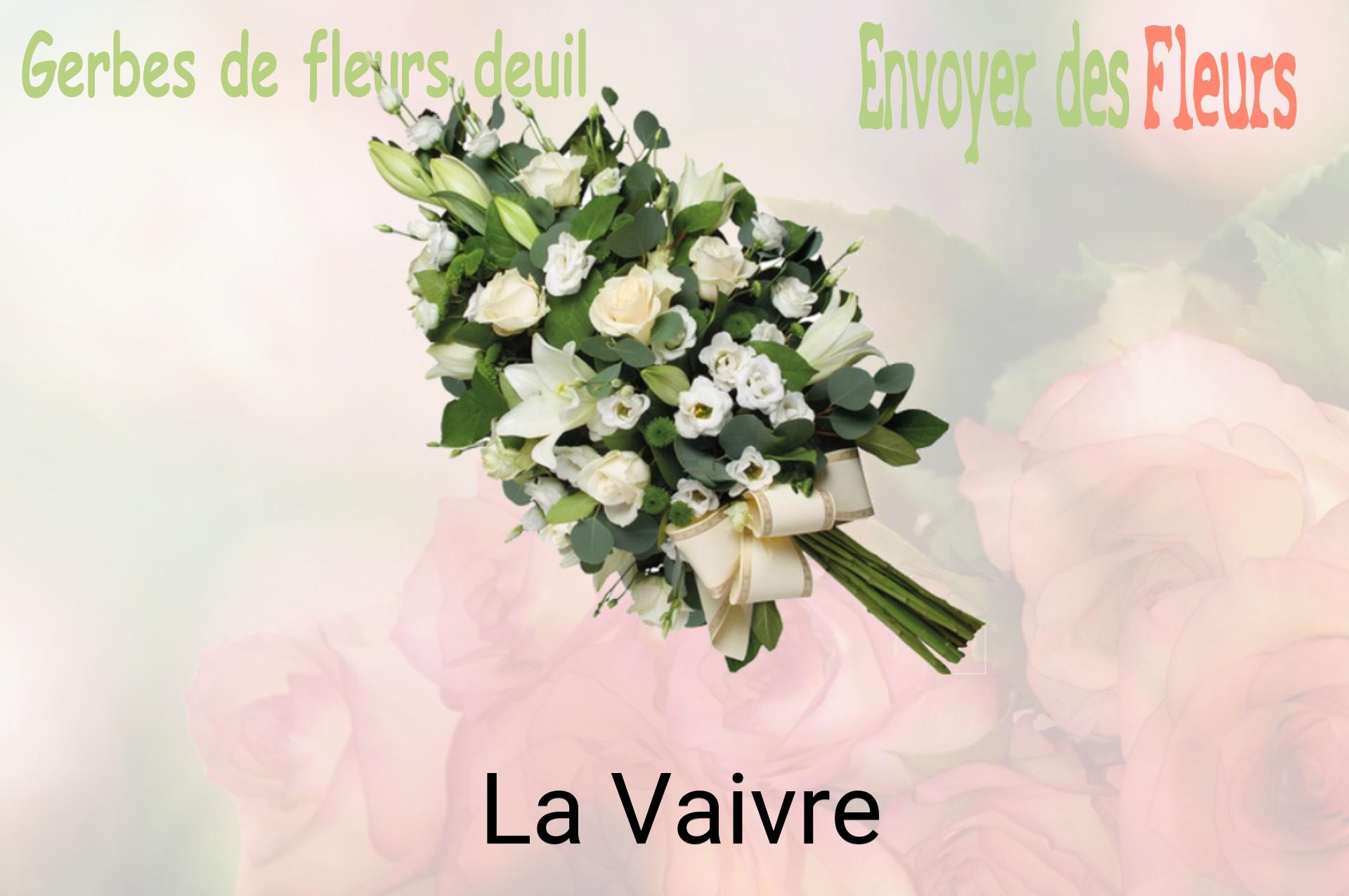 Gerbe de fleurs de deuil livrée à La Vaivre